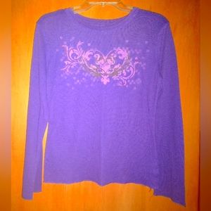 SO Thermal Purple Sleep Shirt Size Medium